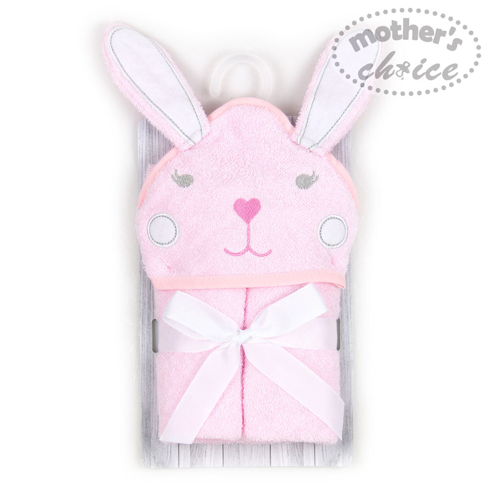 MOTHER'S CHOICE 100% Pure Cotton Infant / Baby 3D Hooded Towel (Rabbit)