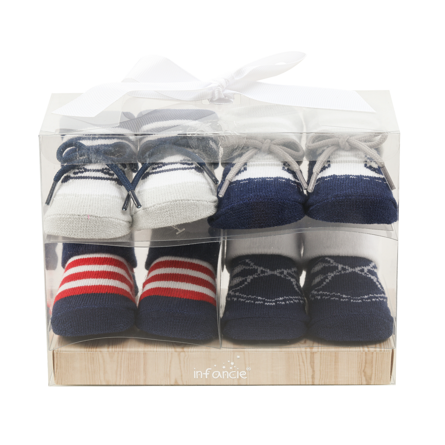 INFANCIE Baby Socks 0-6m Gift Box (Laced-up)