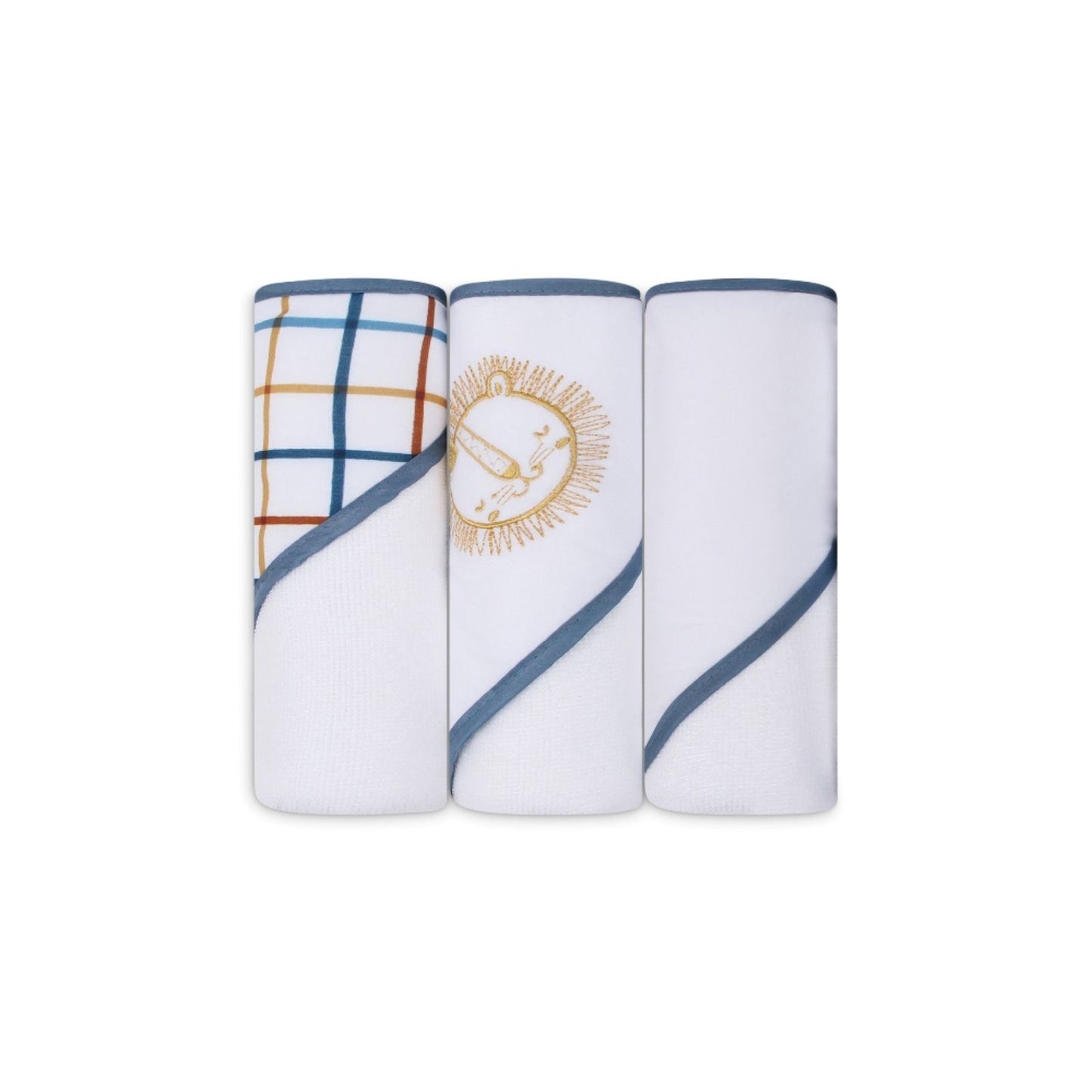 MOTHER'S CHOICE 3-Pc Baby Hooded Towel Set