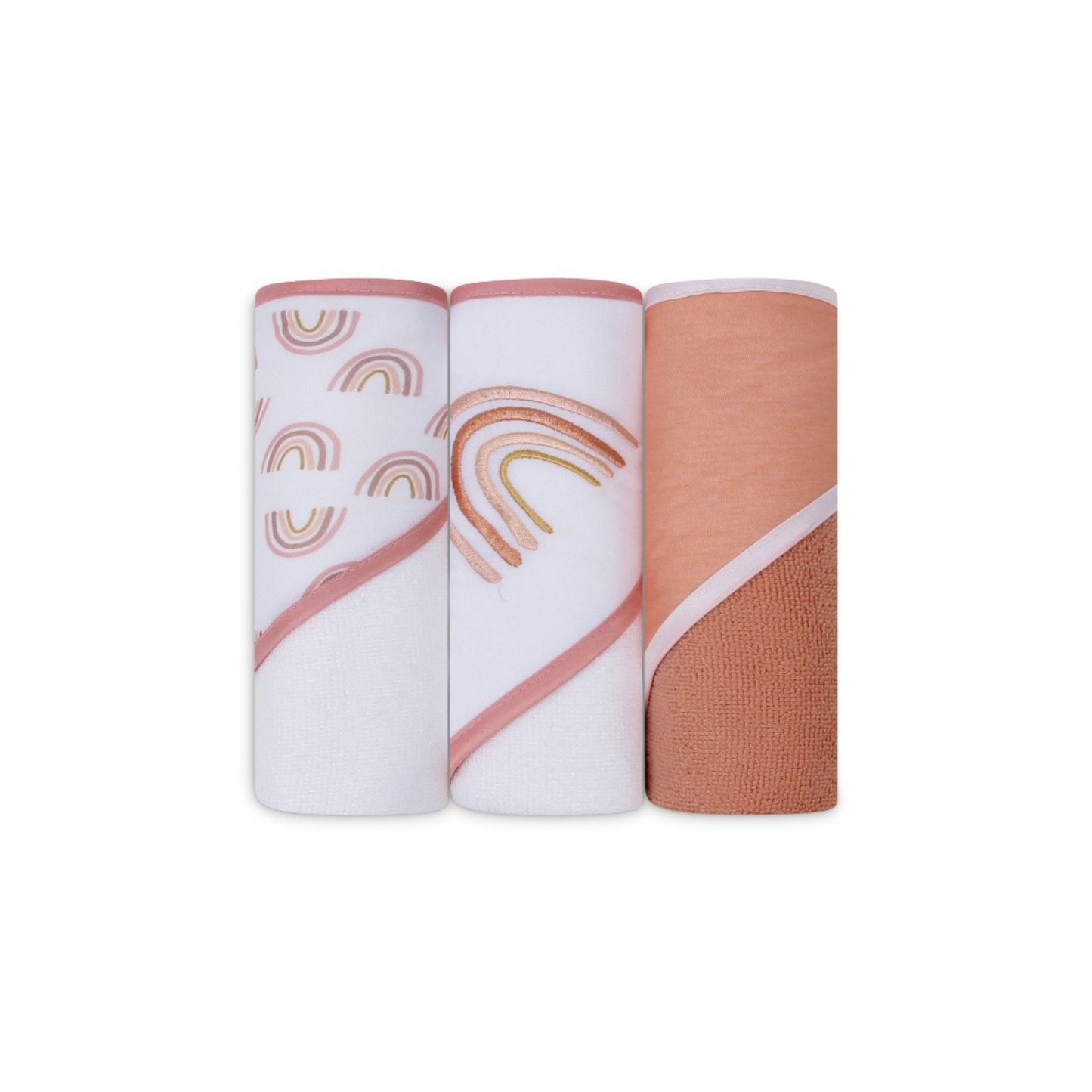 MOTHER'S CHOICE 3-Pc Baby Hooded Towel Set