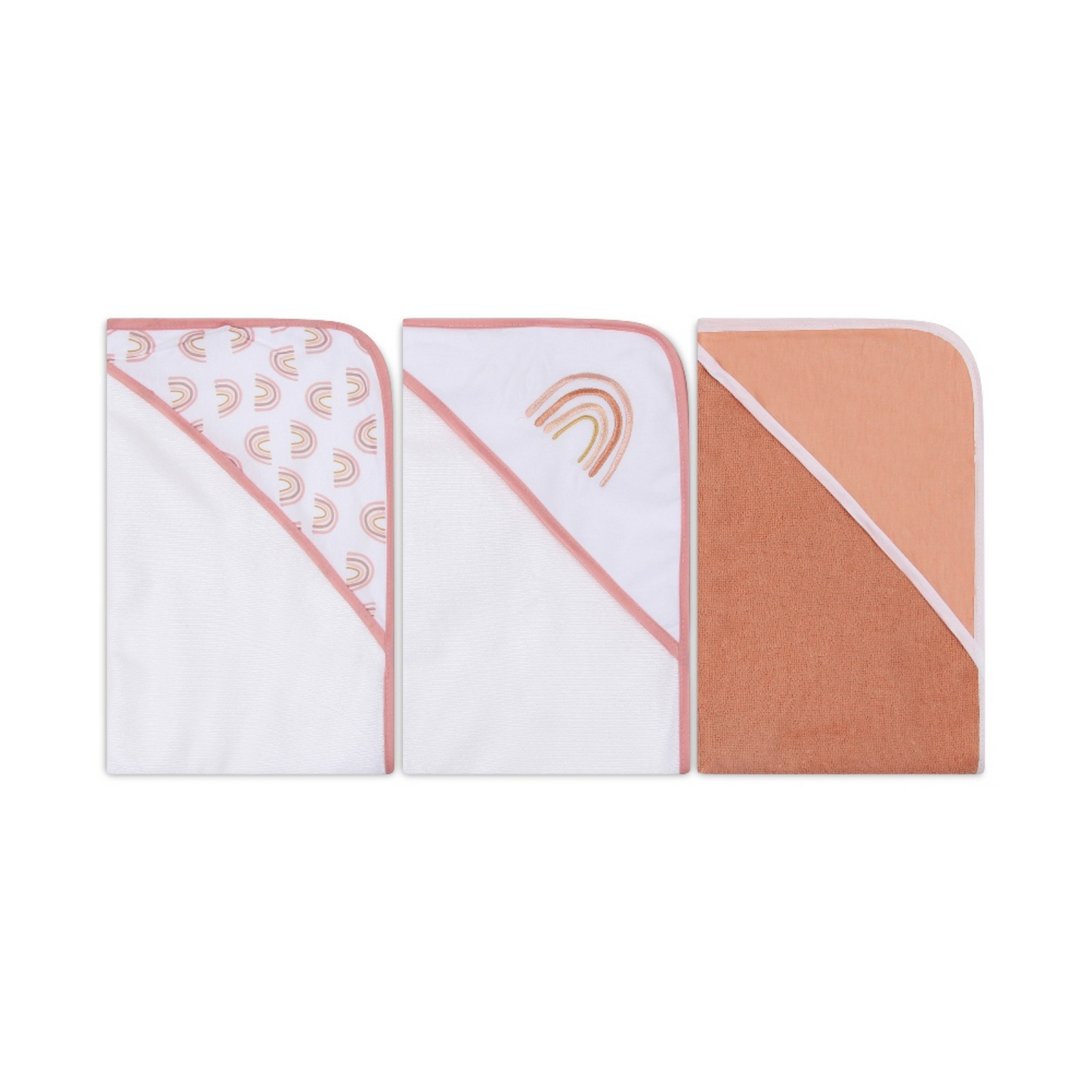 MOTHER'S CHOICE 3-Pc Baby Hooded Towel Set