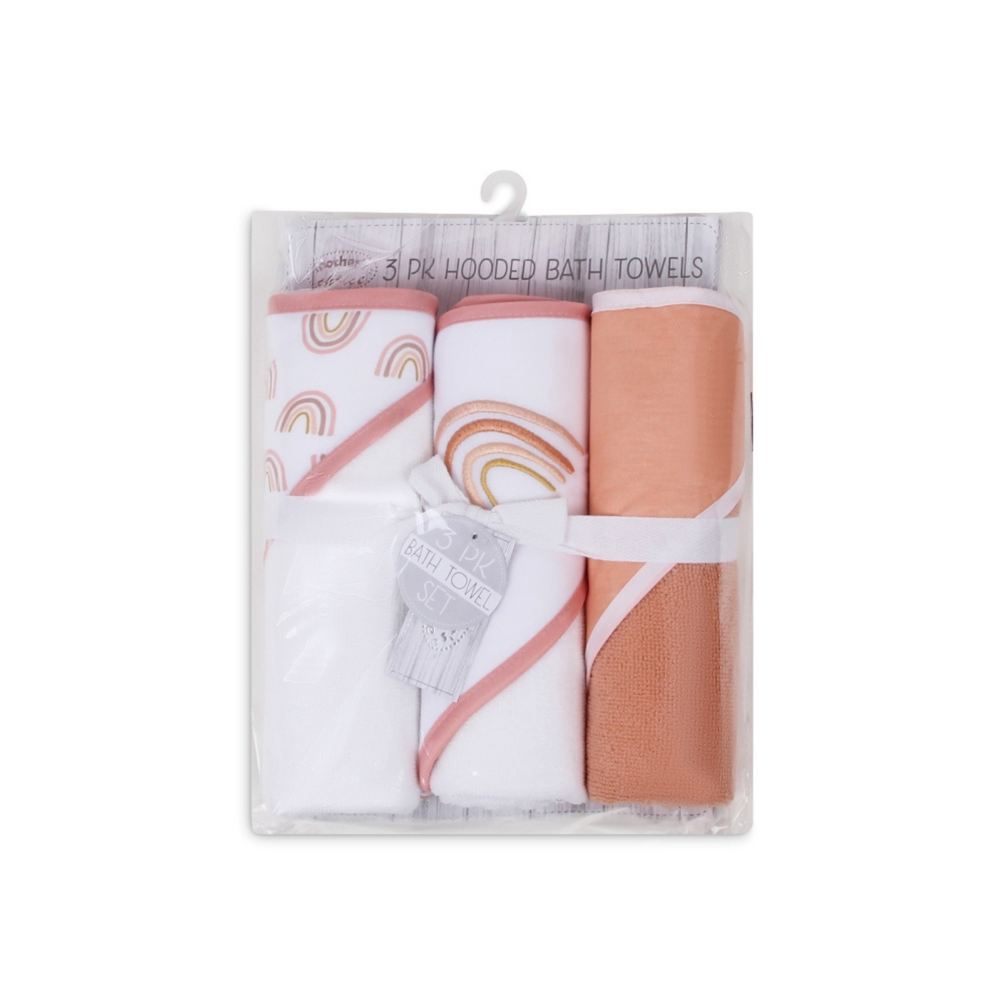 MOTHER'S CHOICE 3-Pc Baby Hooded Towel Set