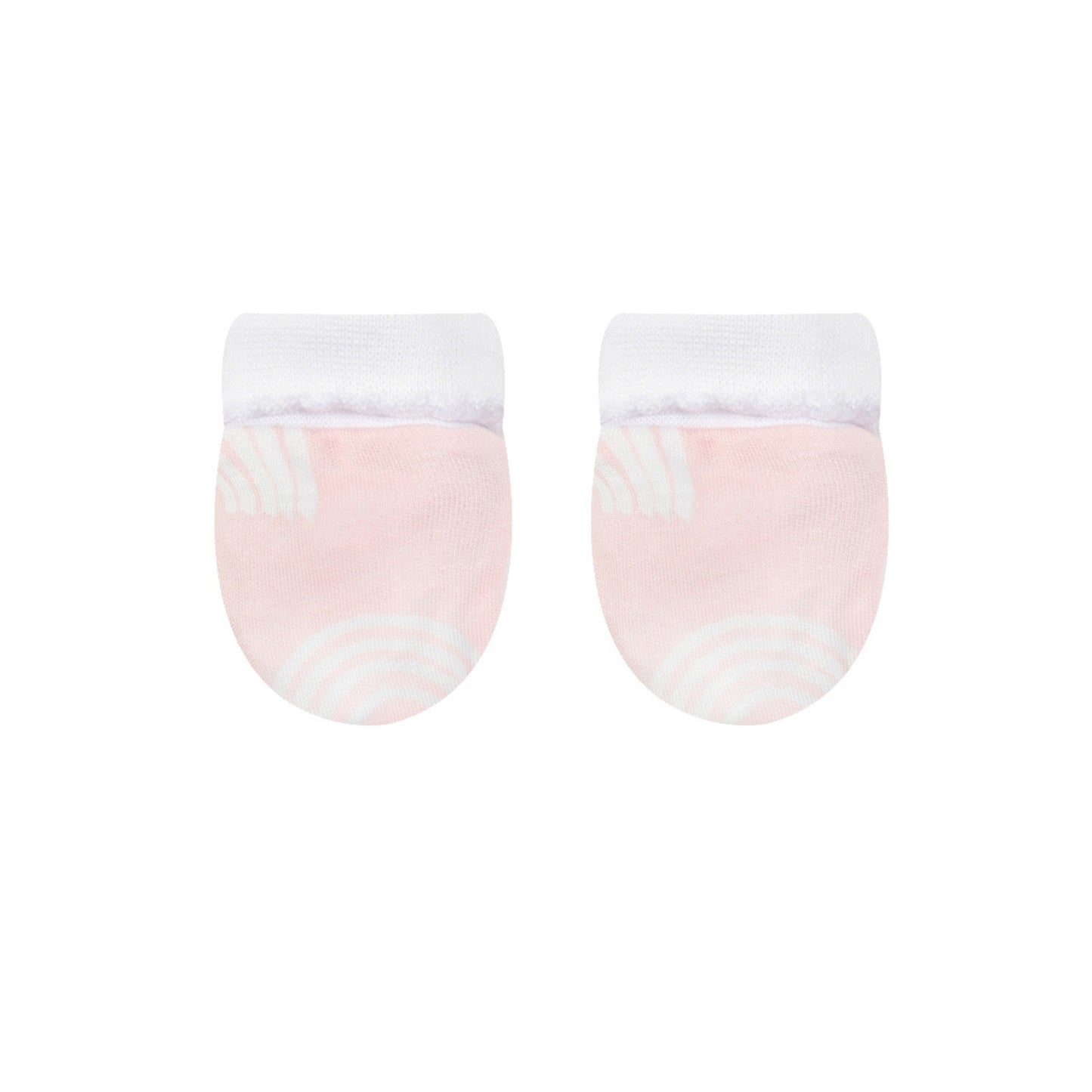 INFANCIE 3-Pc Bamboo Cotton Newborn Baby Booties, Mittens and Hat Gift Set (Pink)