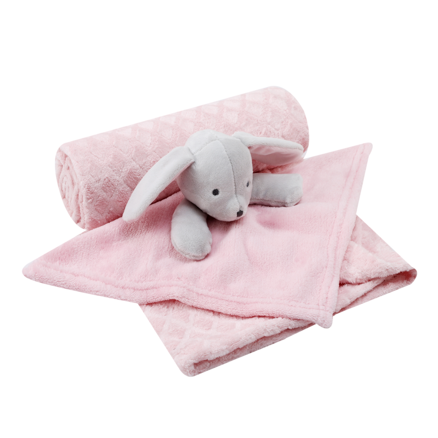 INFANCIE Blanket with Snuggle Toy (Pink Bunny)