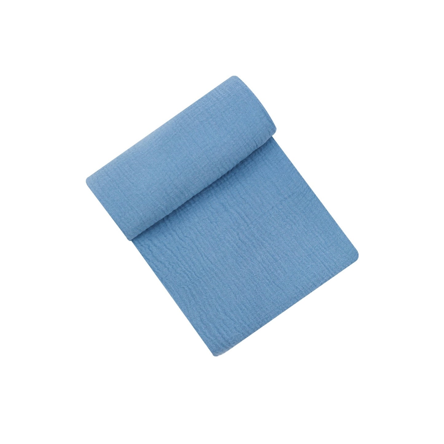 INFANCIE 2-Pc OrganicCotton Baby Muslin Blanket Gift Set (Teal & Blue)