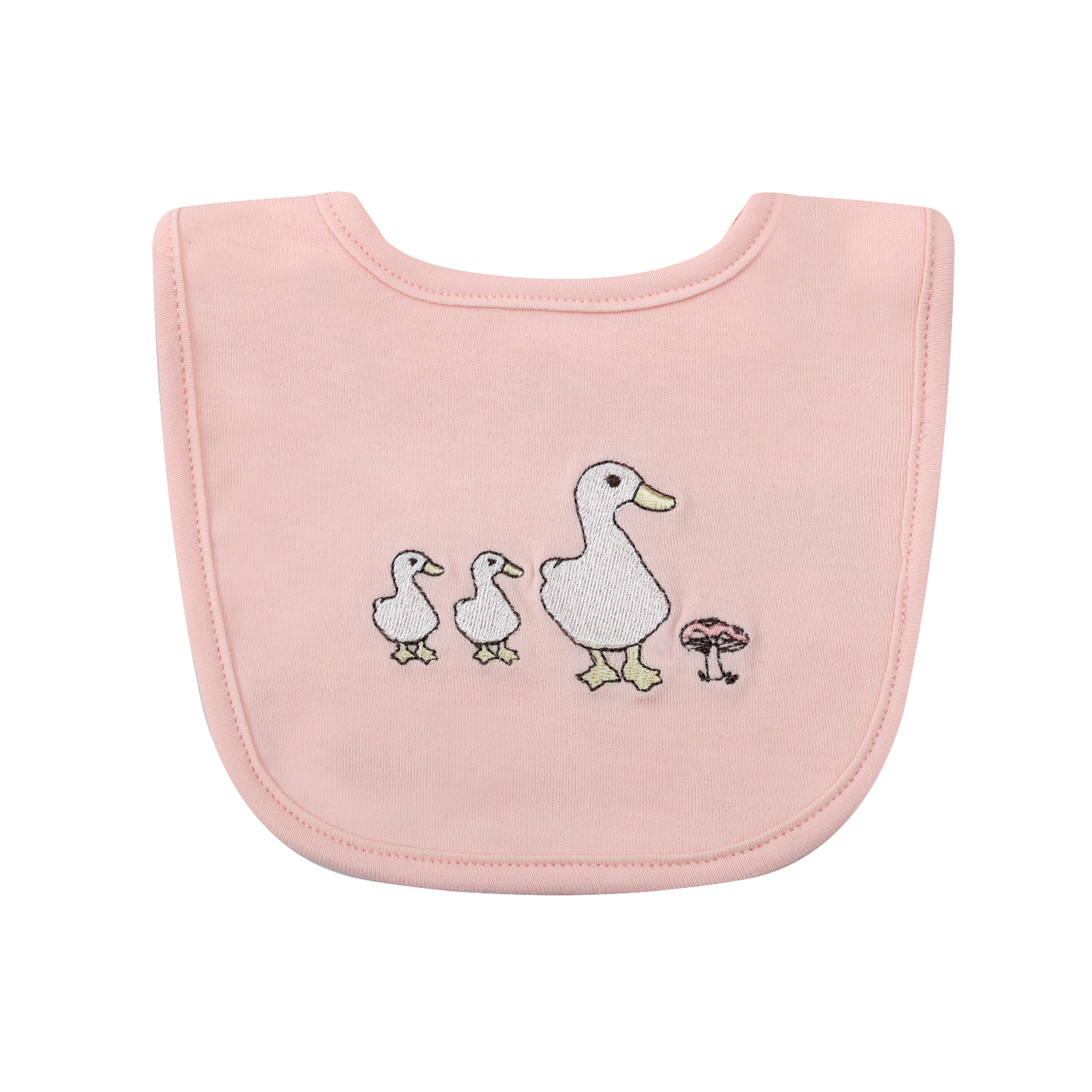 MOTHER'S CHOICE 5-Pc Baby  Grower, Bodysuit, Bib, Hat & Mittens Layette Gift Set (Pink Ducks)