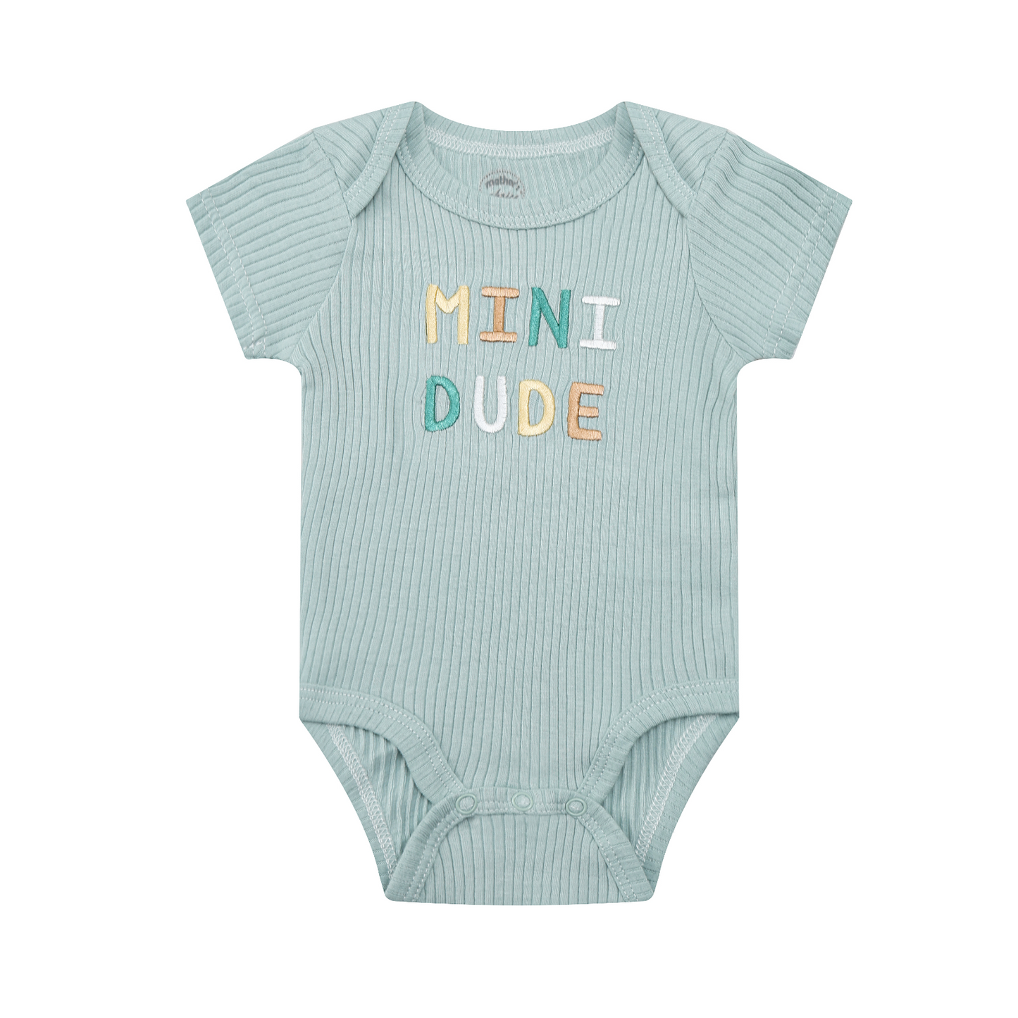 MOTHER'S CHOICE 3-Pc 100% Cotton Short-Sleeved Baby Bodysuit (Mini Dude/ Dino)