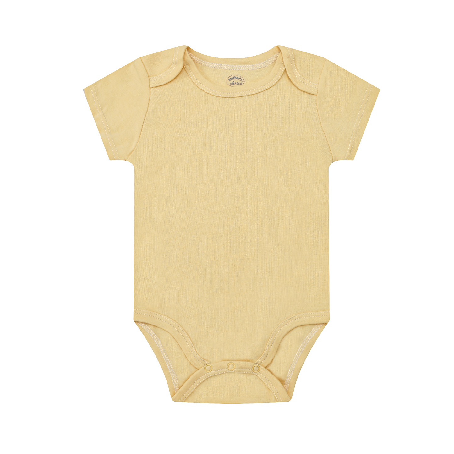 MOTHER'S CHOICE 5-Pc 100% Cotton Short-Sleeved Baby Bodysuit (Green/Yellow Safari)