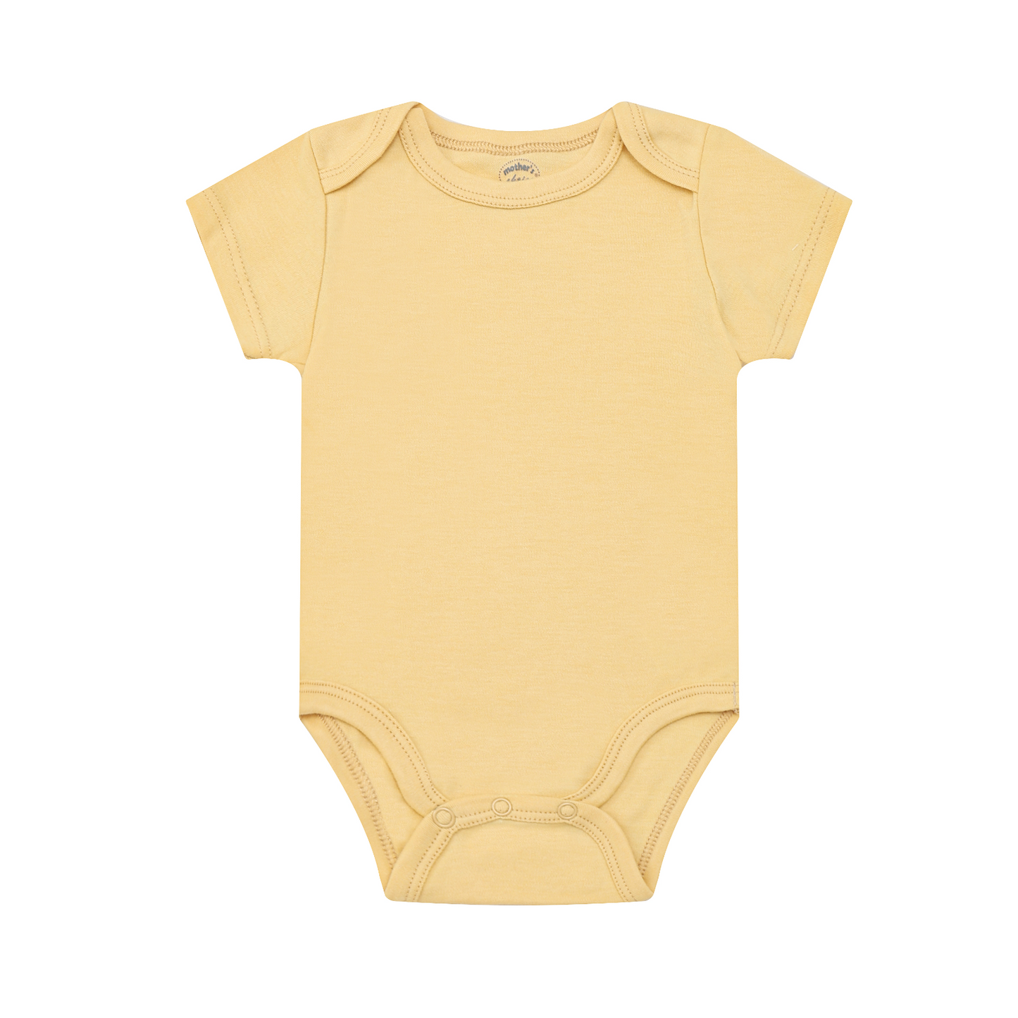 MOTHER'S CHOICE 5-Pc 100% Cotton Short-Sleeved Baby Bodysuit (Brown Flora)