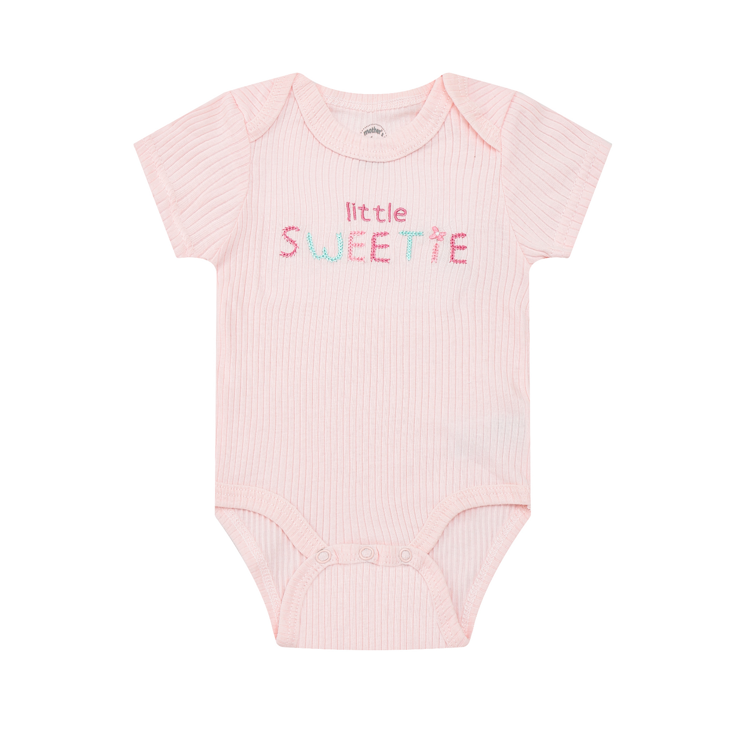 MOTHER'S CHOICE 5-Pc 100% Cotton Short-Sleeved Baby Bodysuit (Little Sweetie)