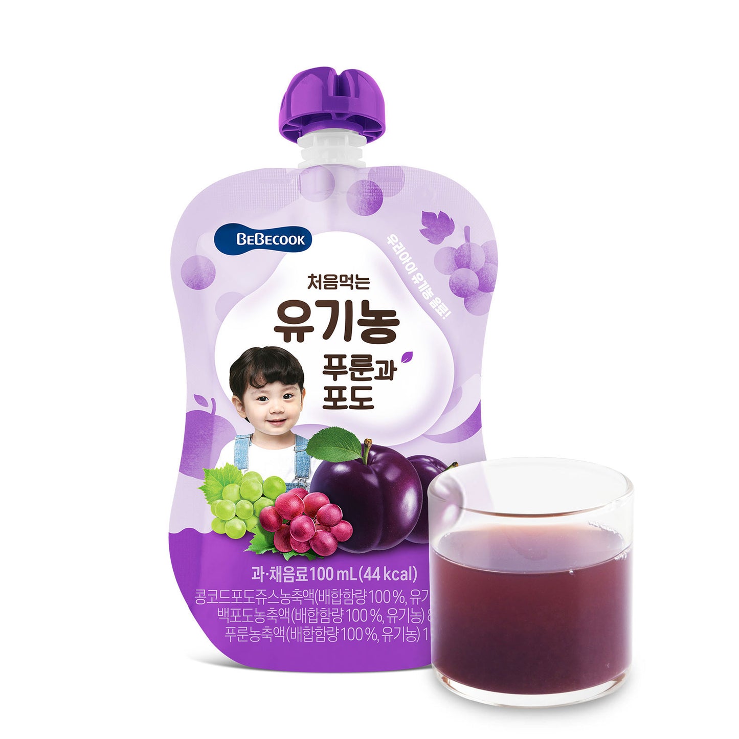 BeBecook - 10-Pk Organic Plum & Grape Juice