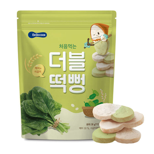BeBecook - My First Duo-Flavour Rice Rusk (Spinach) 30g