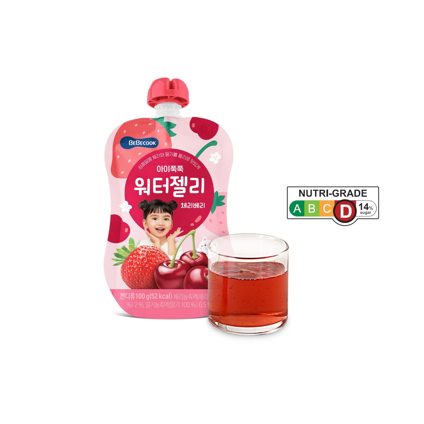 BeBecook - My First juicy Jelly Drink (Strawberry & Cherry)