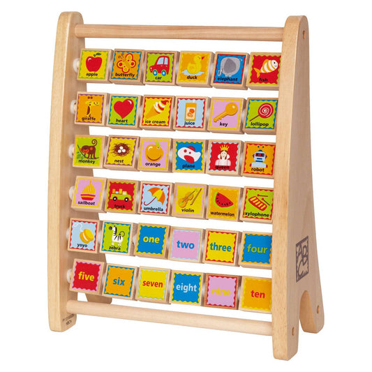 Hape - Wooden Alphabet & Numbers Abacus