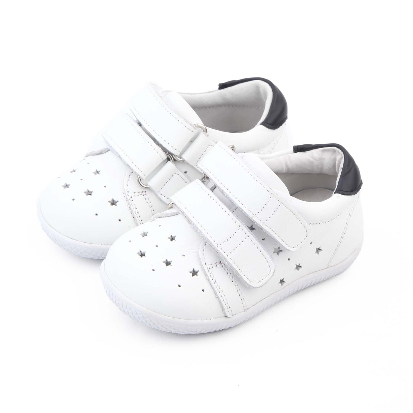 Freycoo - White Felix Flexi-Sole Toddler Shoes