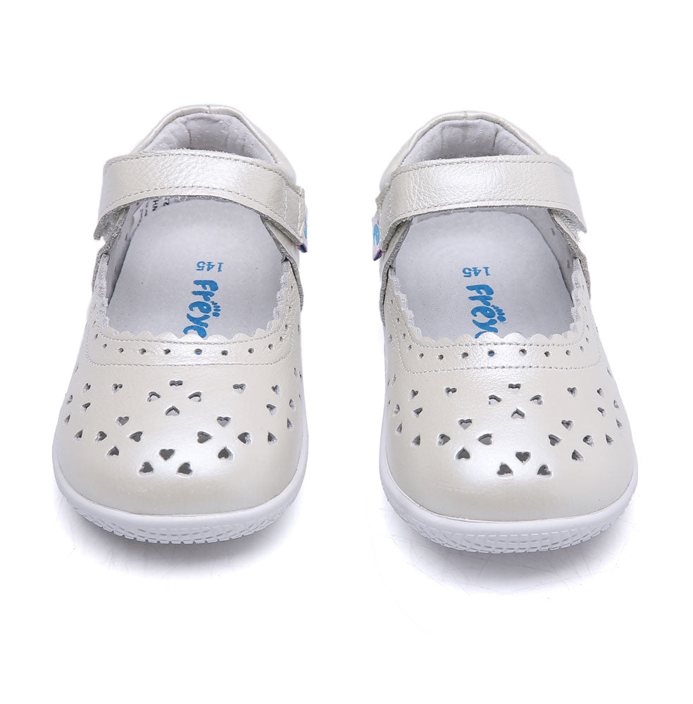 Freycoo - White Zelene Flexi-sole Toddler Shoes