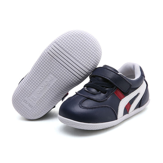 Freycoo - Navy Melvyn Flexi-sole Toddler Shoes