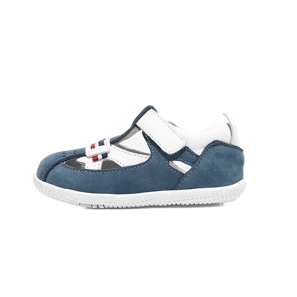 Freycoo - Navy Nathan Flexi-Sole Toddler Shoes