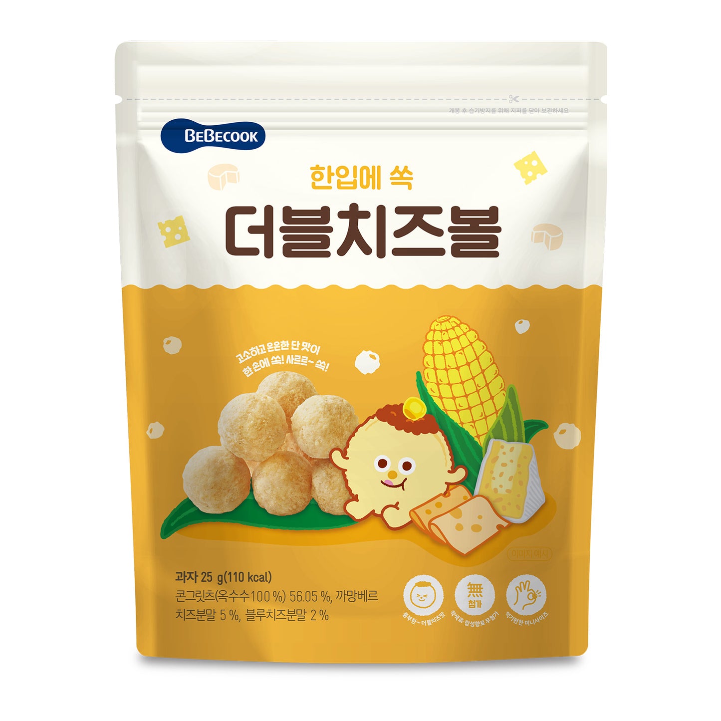 BeBecook - My First Yummy Corn Balls (Cheese) 25g