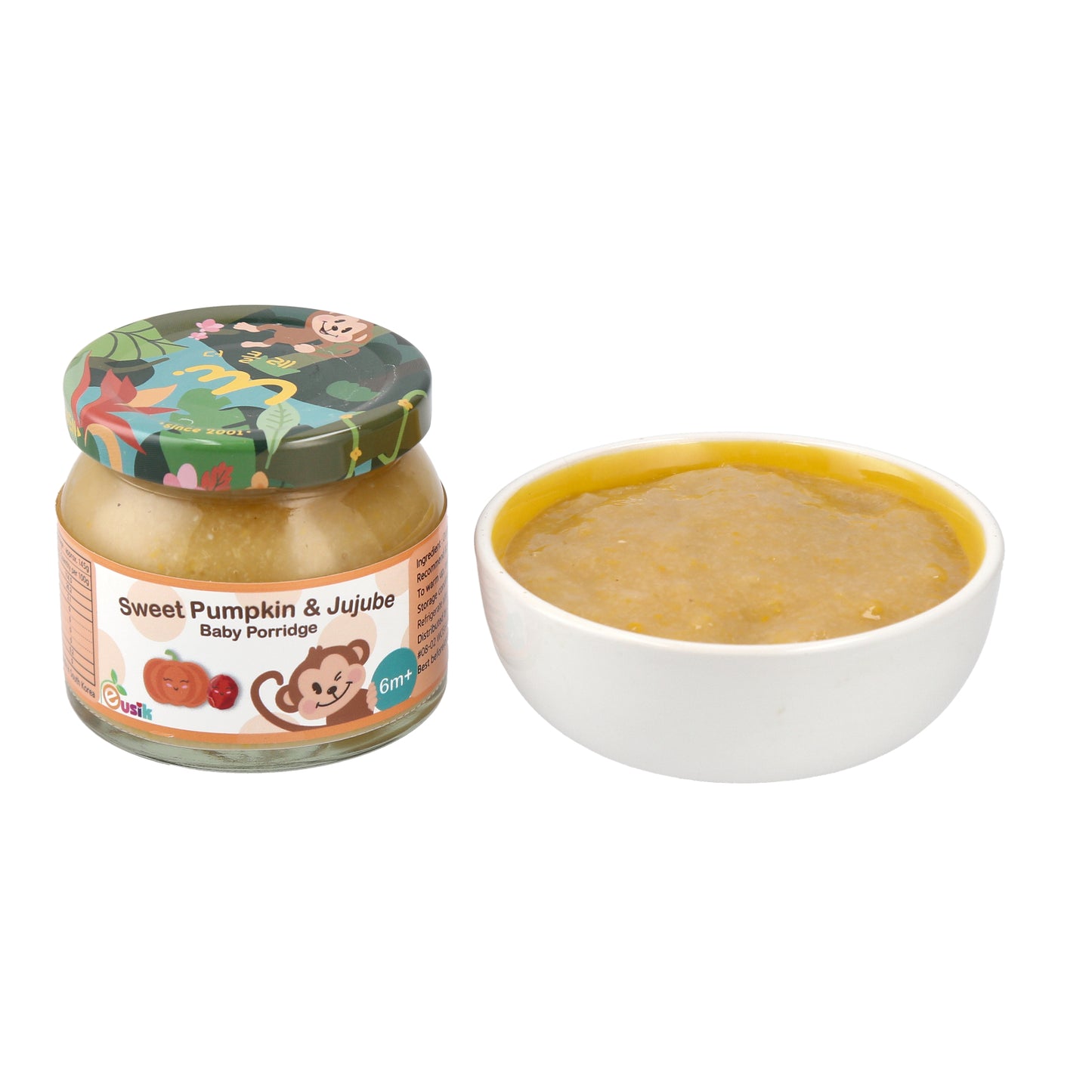 Eusik  - Baby Rice Porridge (Sweet Pumpkin & Jujube) 145g, 6mths+