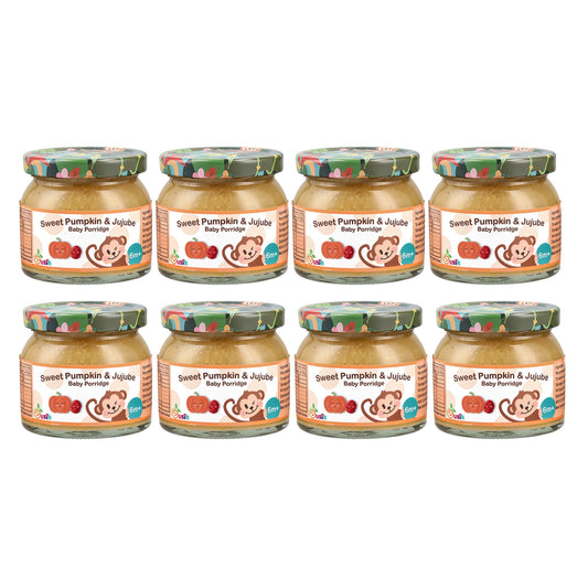 Eusik - 8-Pk Baby Rice Porridge (Sweet Pumpkin & Jujube) 145g, 6mths+