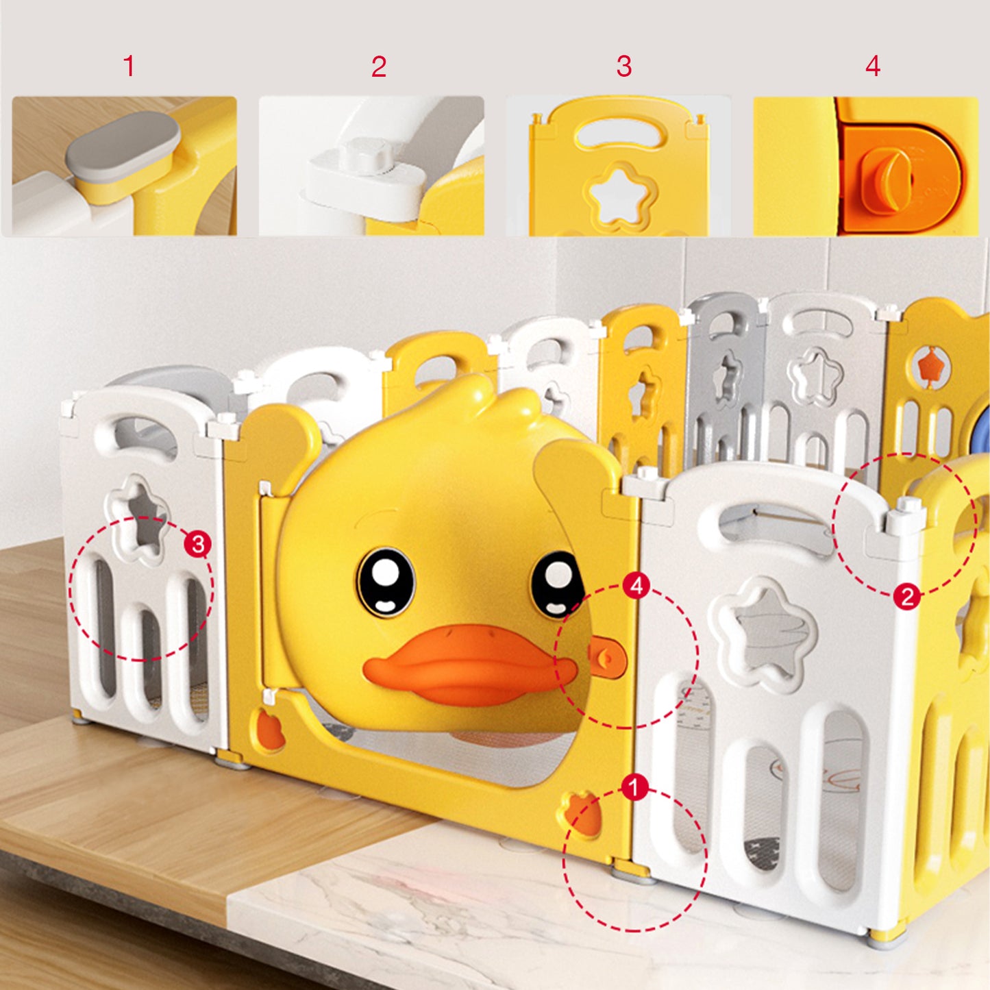 BeBespace - Ducky Foldable Play Yard