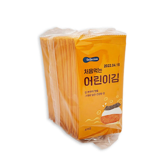 BeBecook - Junior's First Sun-Dried Seaweed (Golden Sesame) 20 x 1.7g