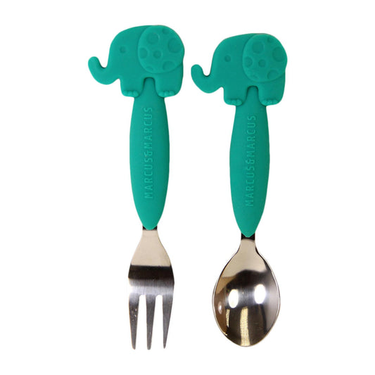 Marcus n Marcus - Spoon & Fork Set (Elephant)